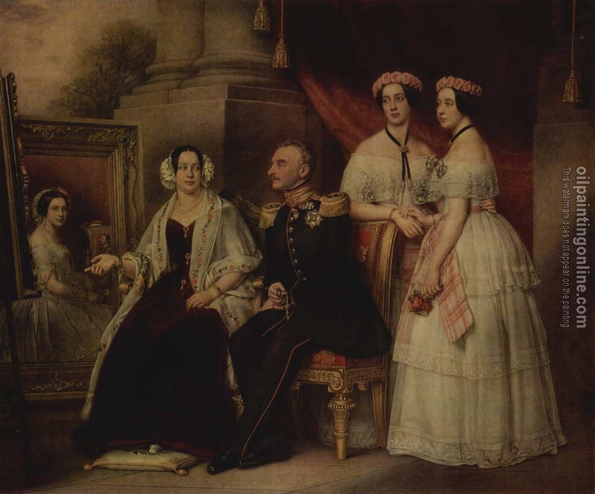 Stieler, Joseph Karl - Family Portrait of the Herzogs, Joseph von Sachsen-Altenburg